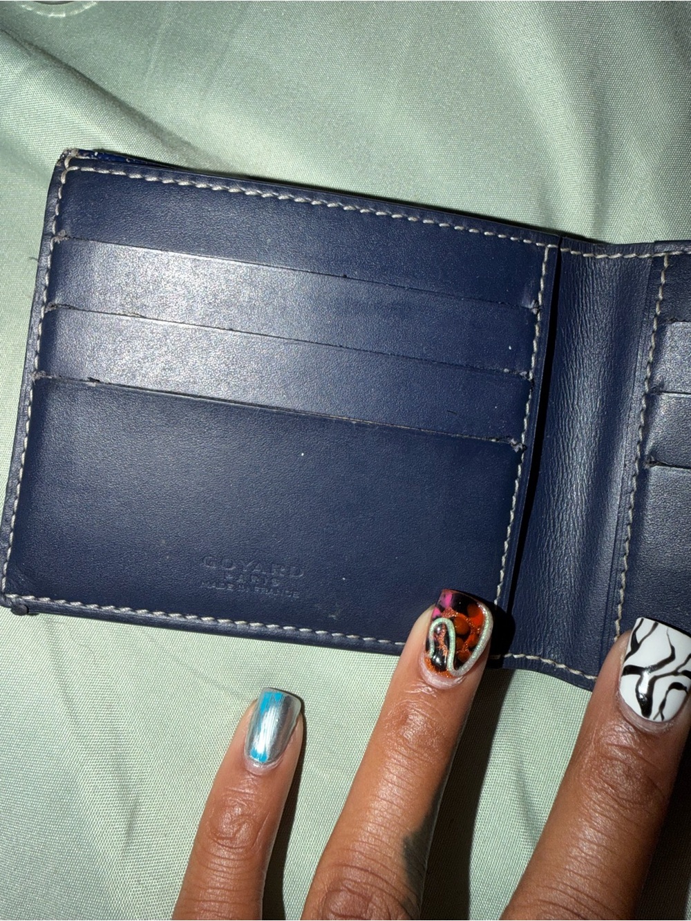 men’s leather goyard wallet - Picture 2 of 7